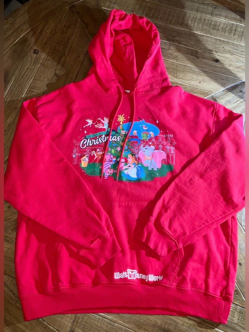 Walt Disney World Holiday Christmas Characters Hoodie Red XL